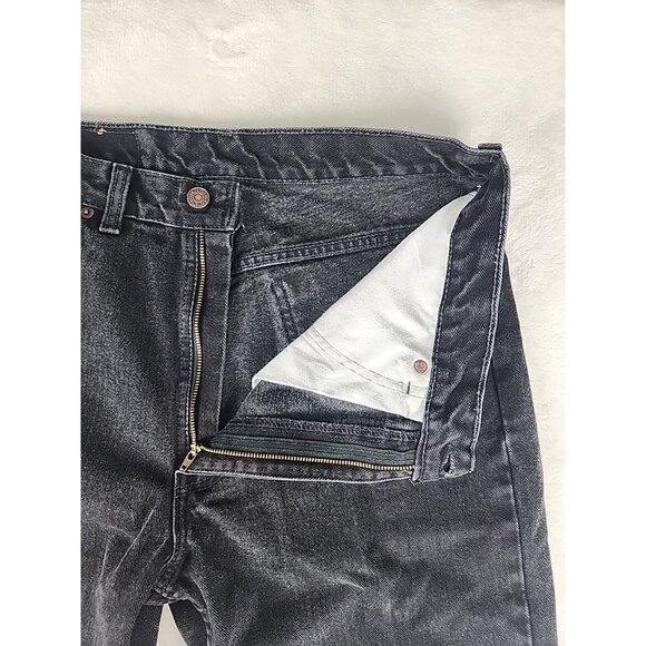 Vintage Levi's Mens Jeans Orange Tab  32"x33" 506 Black Made In Canada - Picture 4 of 14